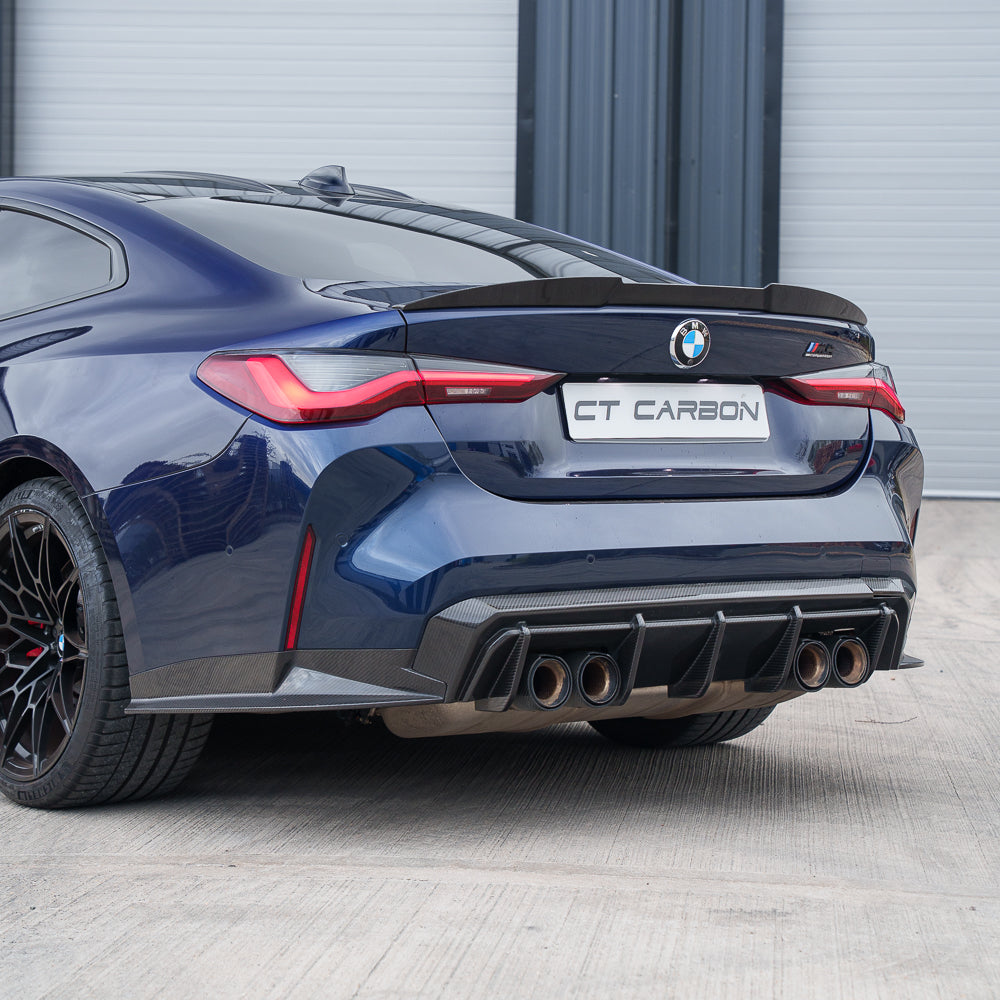 BMW G82/G83 M4 2021+ Carbon Fibre Rear Bumper Corners - V2 - view 2