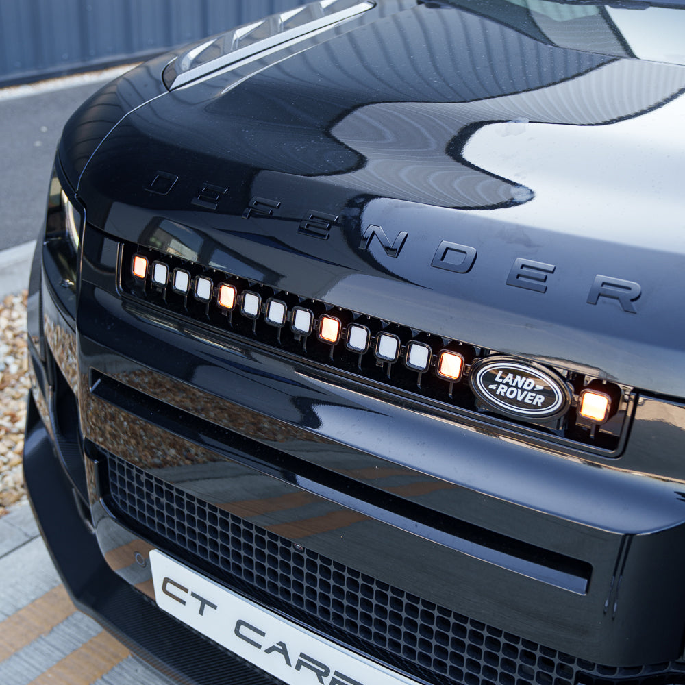 Land Rover Defender L663 2019+ Yellow Led Grille - V3 - view 5