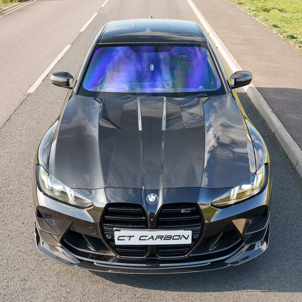 BMW G80/G81/G82/G83 M3/M4 2021+ Dry Carbon Fibre Bonnet/hood - CT Design - view 3