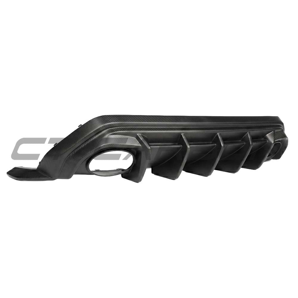 Audi RS3 8Y Sportback 2025+ Matte Carbon Fibre Rear Diffuser - V1 - CT Design - view 2