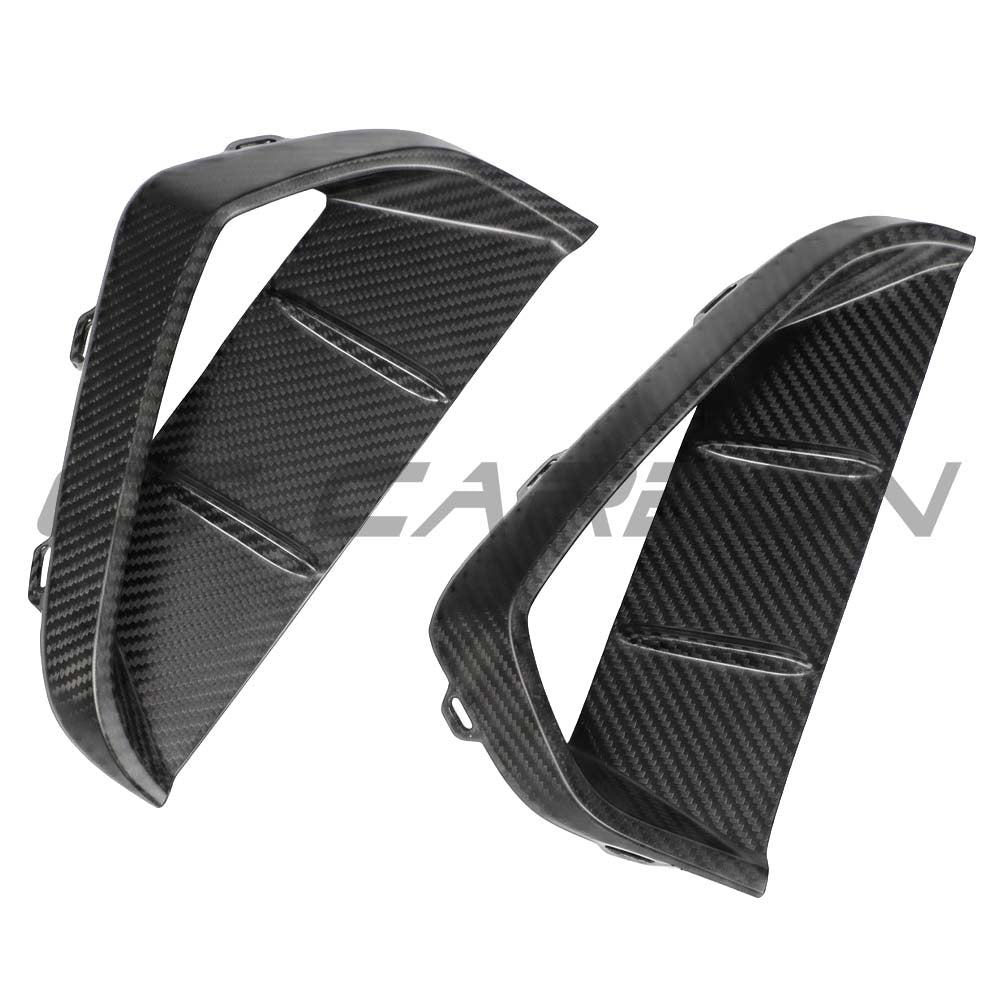 Audi RS3 8Y 2025+ Matte Carbon Fibre Front Bumper Vents- CT Design - view 5