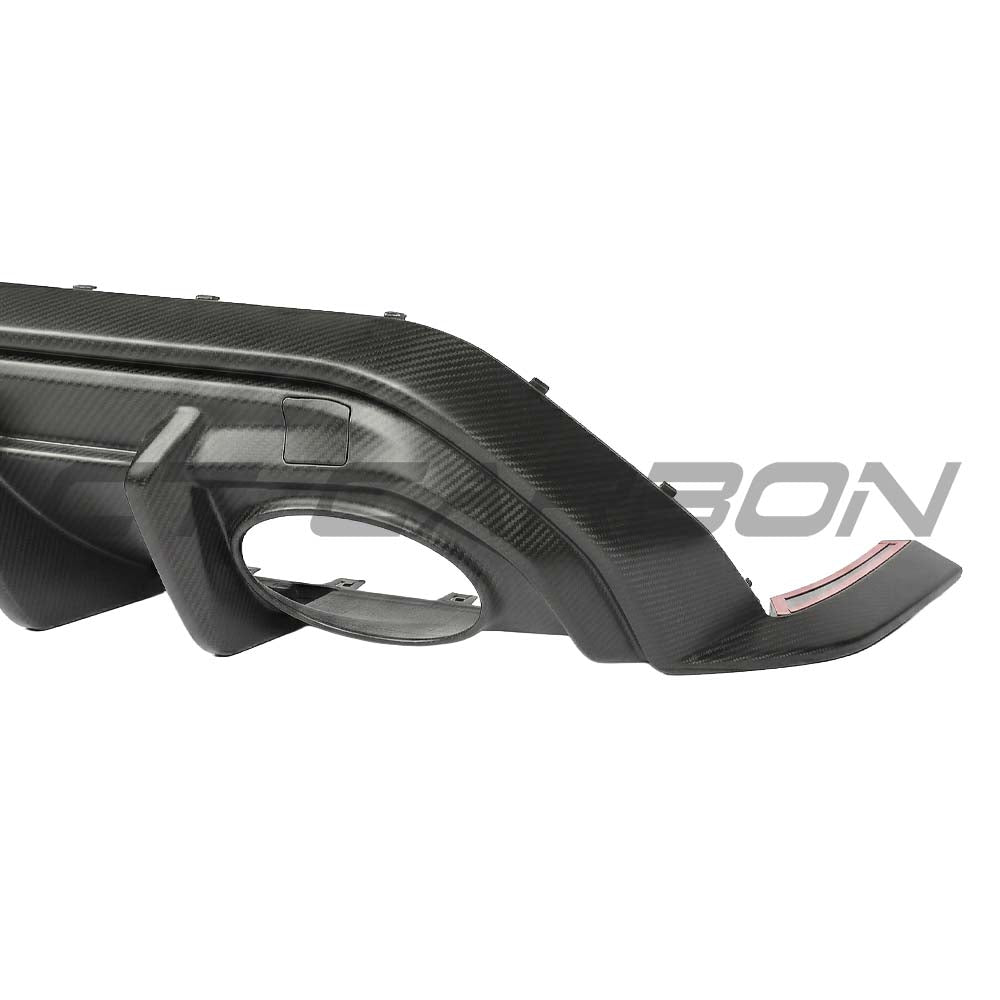 Audi RS3 8Y 2025+ Saloon Matte Carbon Fibre Diffuser - V1 - CT Design - view 8