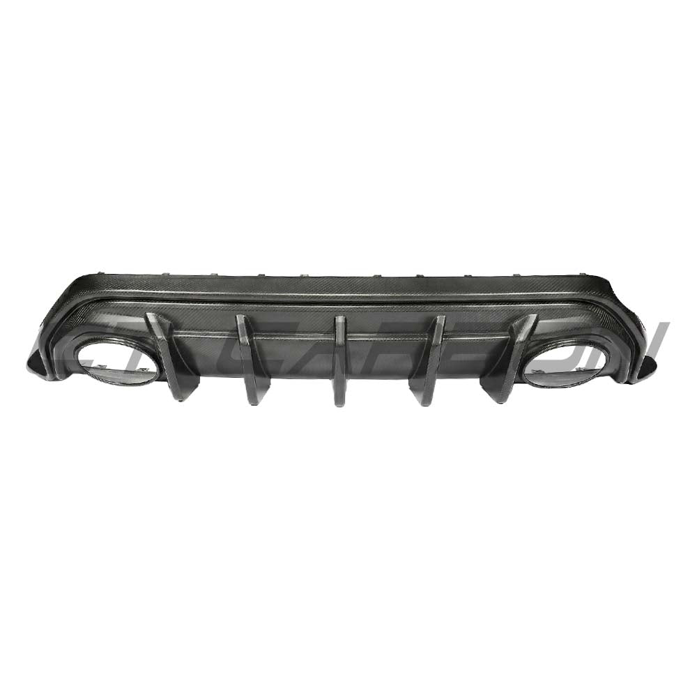 Audi RS3 8Y 2025+ Saloon Matte Carbon Fibre Diffuser - V1 - CT Design - view 3