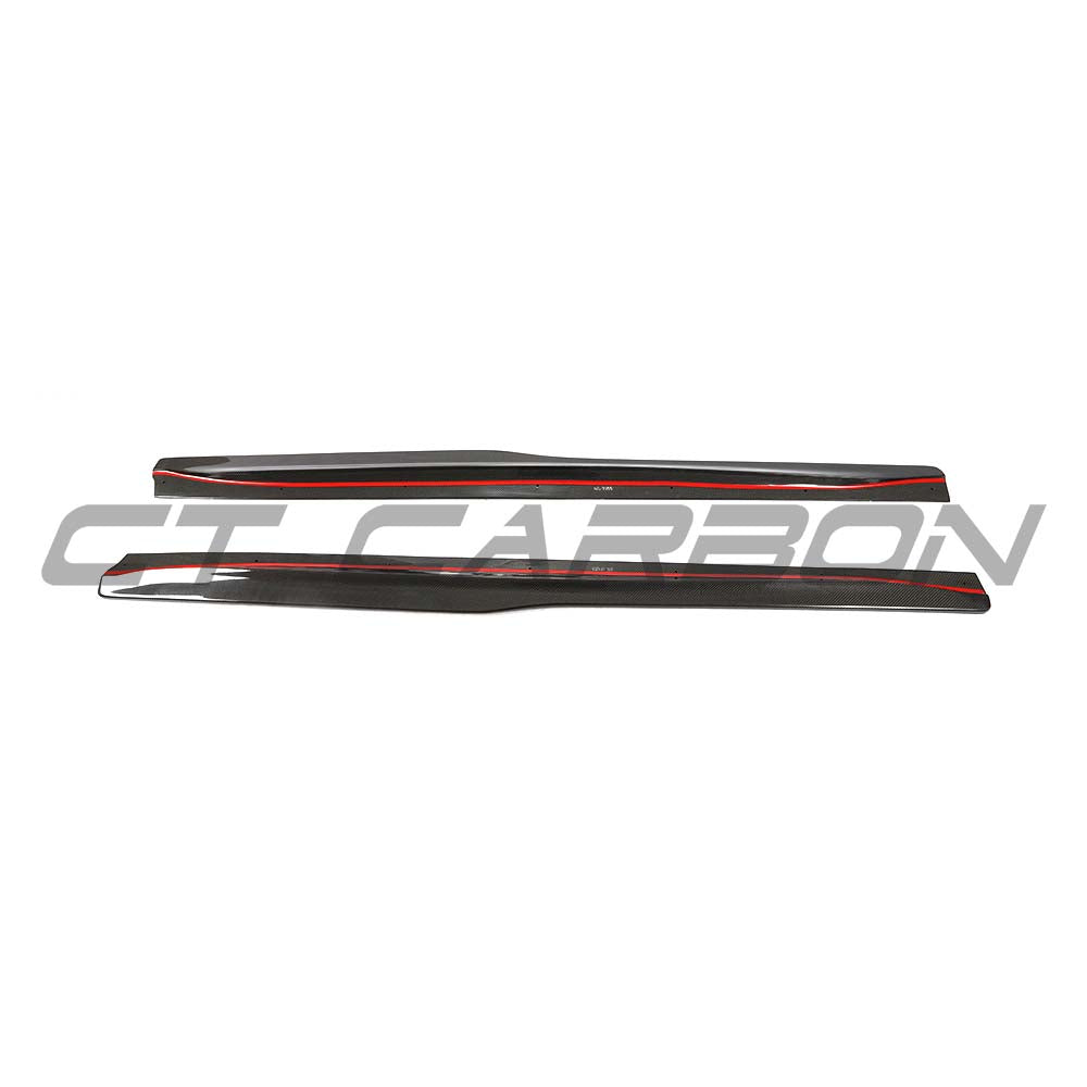 BMW F80 M3 2014-2020 Carbon Fibre Side Skirts - V3 - view 3