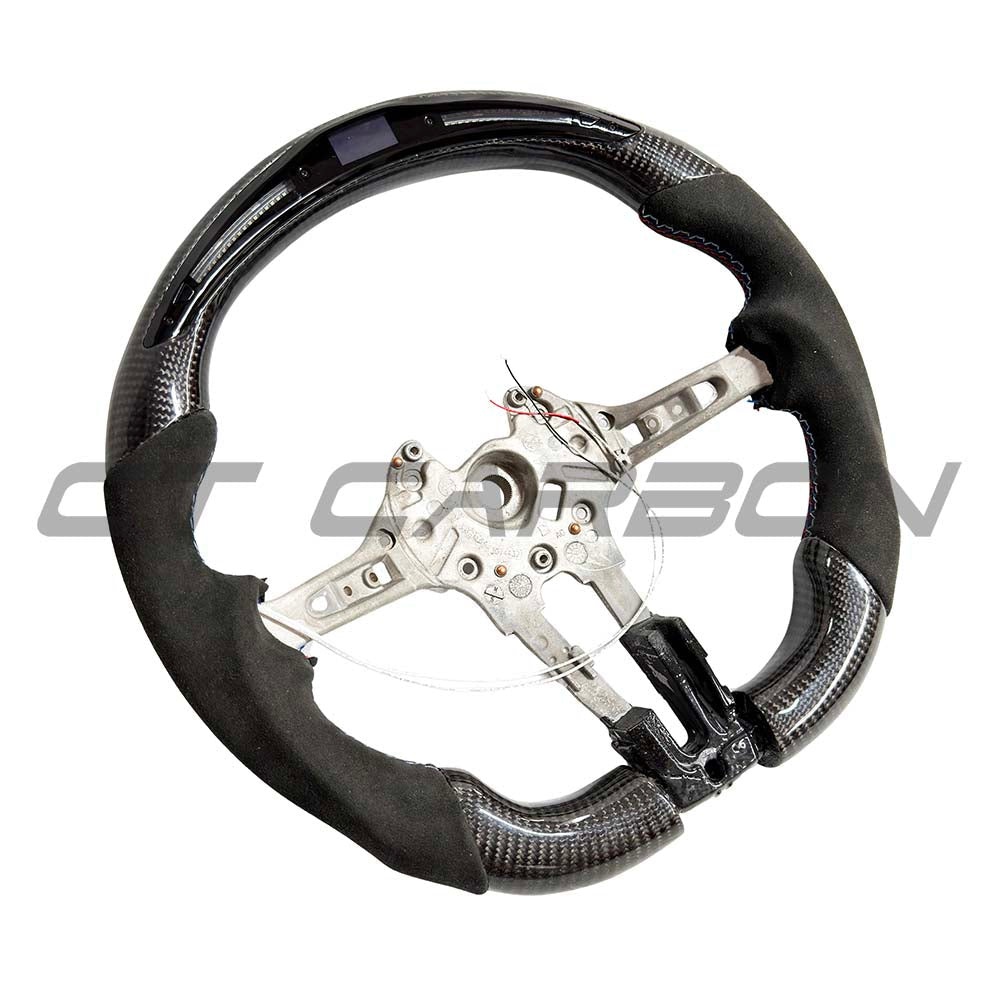 BMW Fxx Alcantara/carbon Fibre/led Flat Bottom Steering Wheel With Acc - view 2