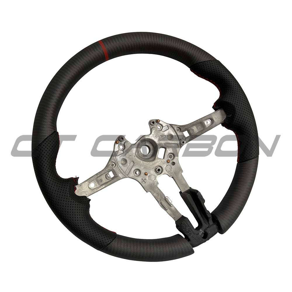 BMW Fxx Matte Carbon Fibre & Leather Steering Wheel - view 2