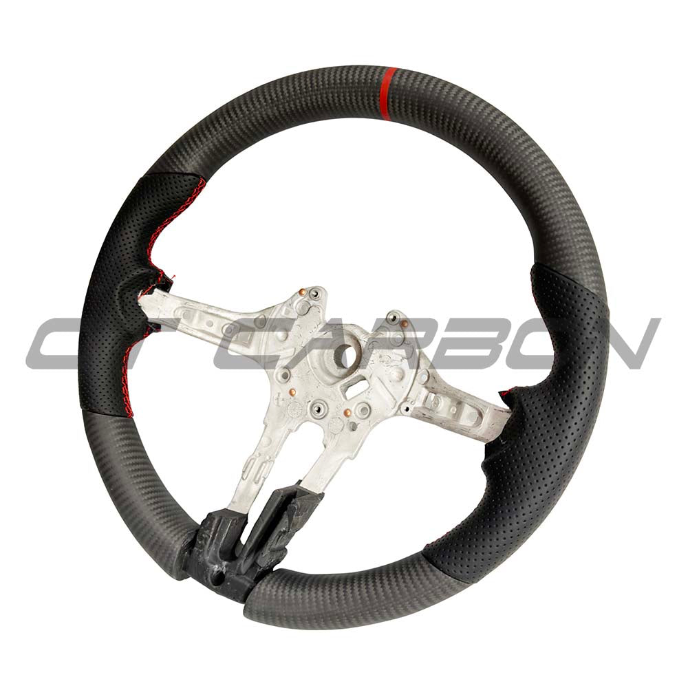 BMW Fxx Matte Carbon Fibre & Leather Steering Wheel - view 3