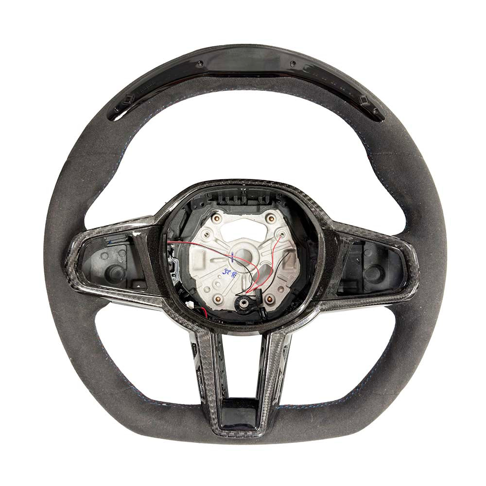 BMW Gxx LCI Alcantara Flat Bottom Steering Wheel With Led