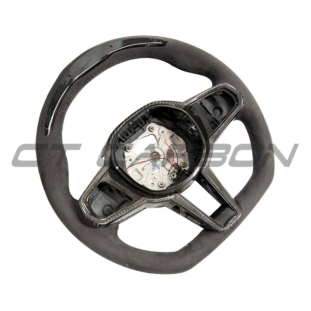 BMW Gxx LCI Alcantara Flat Bottom Steering Wheel With Led - view 2
