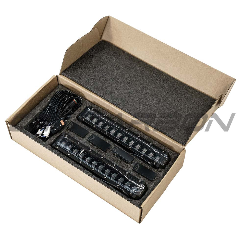 Defender 90/110/130 L663 2020+ Gloss Black Led Front Bumper Lights - view 5