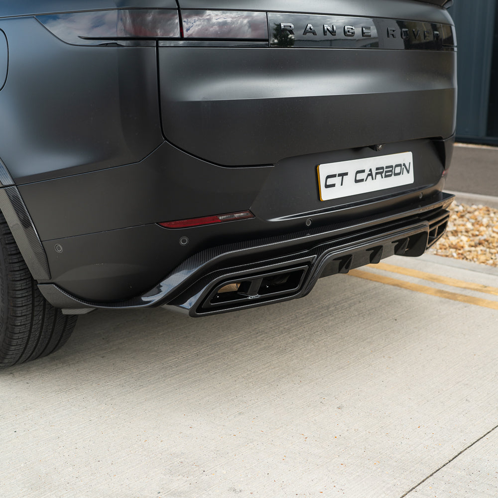 Range Rover Sport L461 2023+ Carbon Fibre Diffuser And Tips - CT Design - view 6