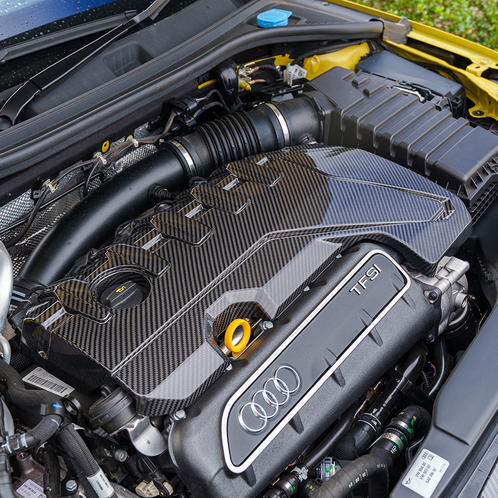 Audi RS3 8Y 2020+ Carbon Fibre Engine Cover Kit - view 7