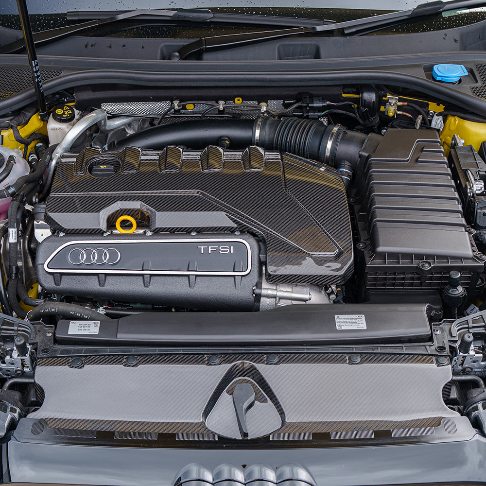 Audi RS3 8Y 2020+ Carbon Fibre Engine Cover Kit - view 2