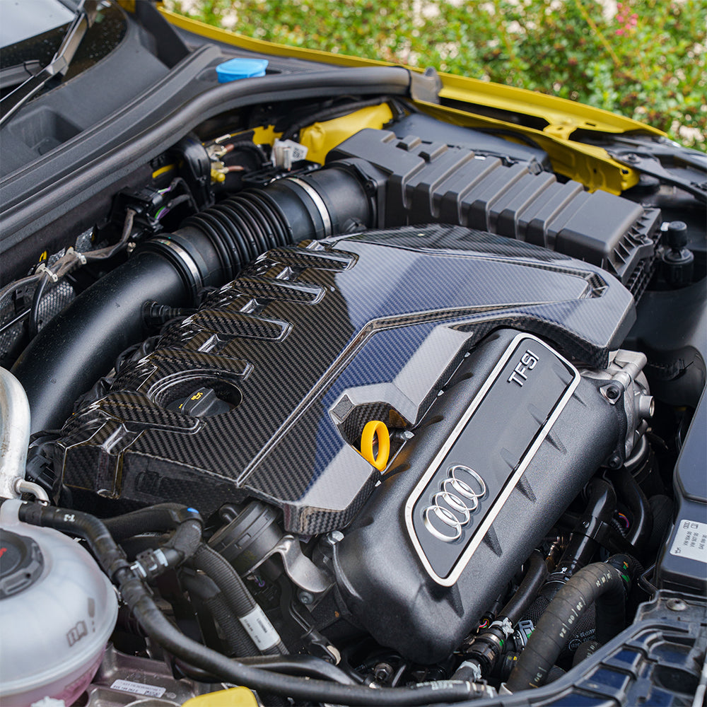 Audi RS3 8Y 2020+ Carbon Fibre Engine Cover - view 7