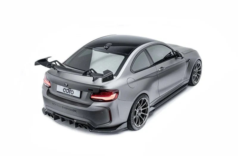 BMW 2 Series F22 & M2 F87 Pre-Preg Carbon Fibre AT-R1 Swan Neck Rear Wing by Adro (2014-2021) | Forge Automotive