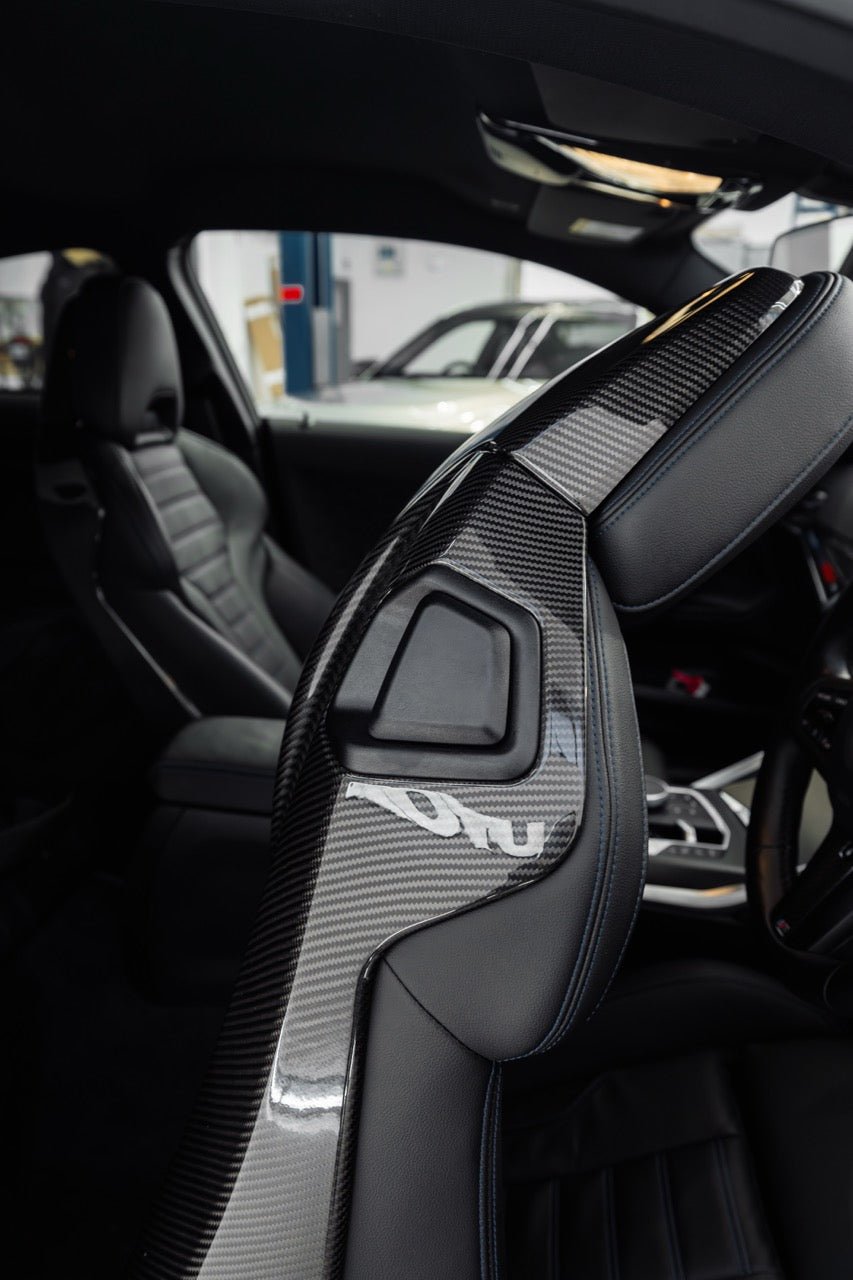 BMW G42, M2 G87 & M4 G82 Pre-Preg Carbon Fibre Full Seat Back Covers by FORM | Forge Automotive