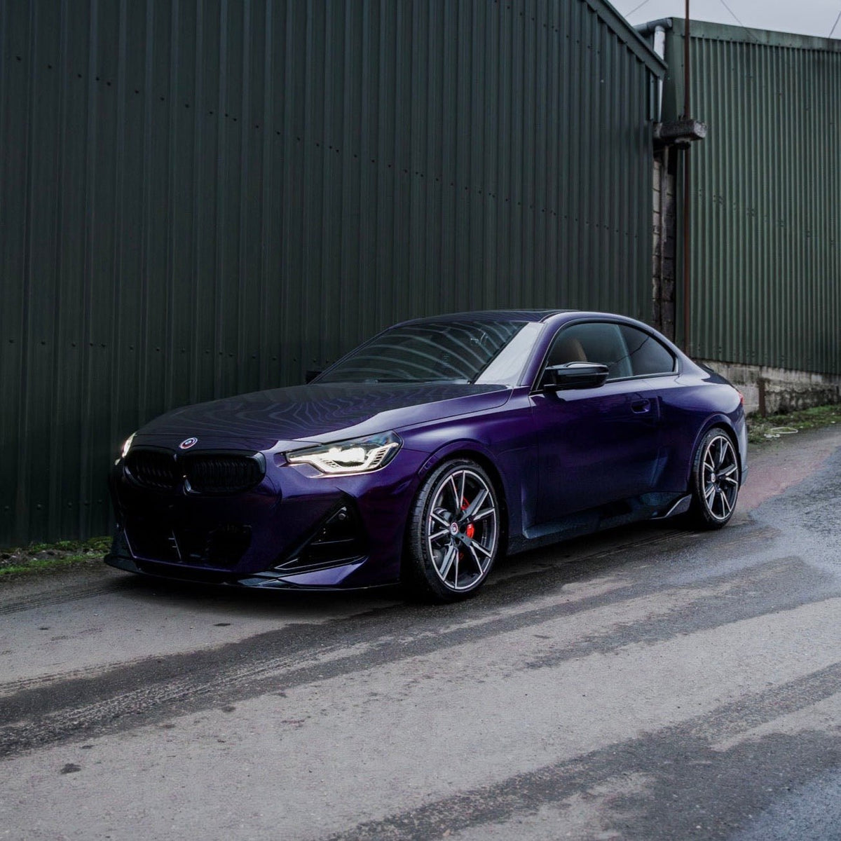 BMW 2 Series M Sport & M240i G42 Gloss Black ID-01 Front Splitter by TREVORA (2021+)