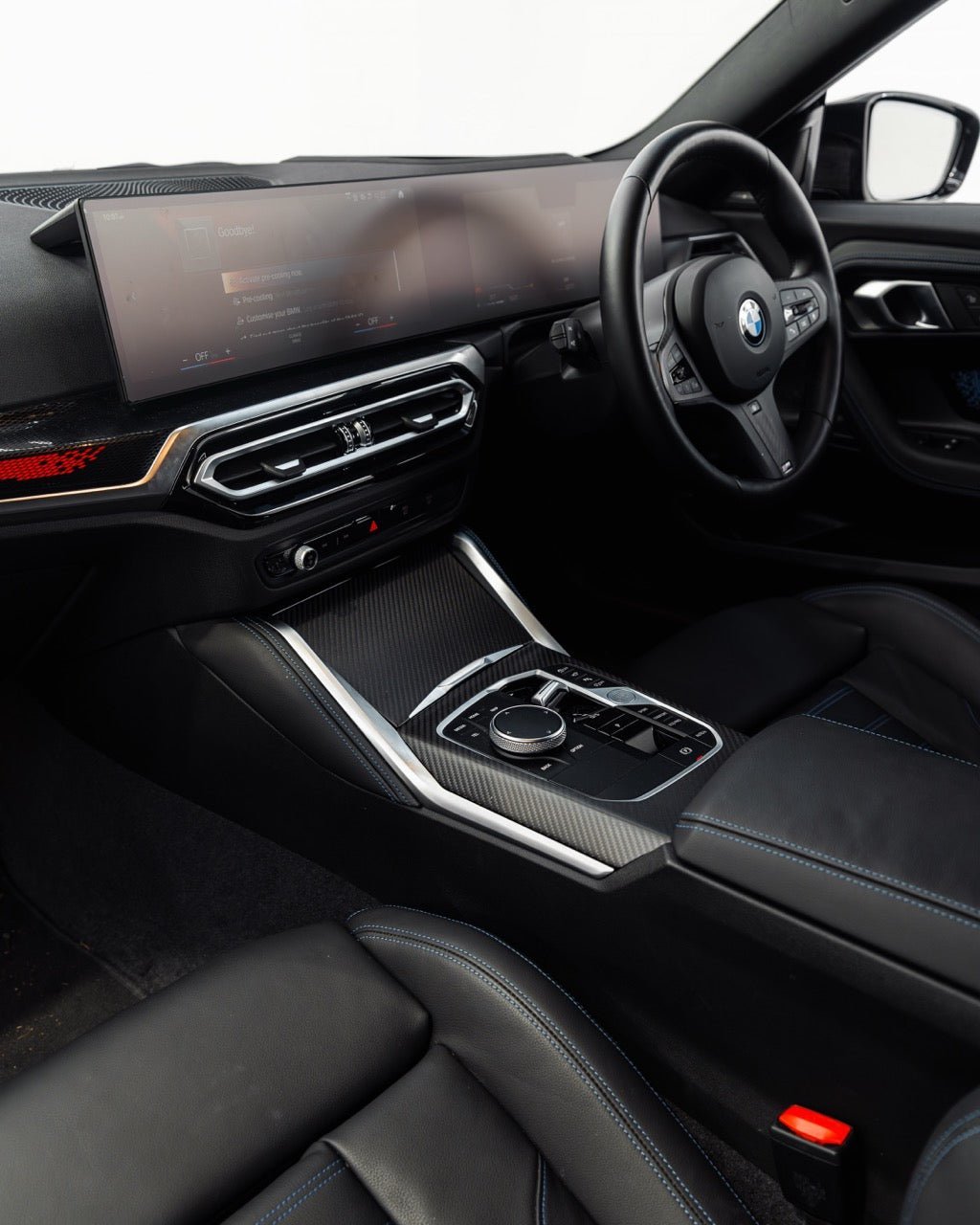 BMW 2 Series & M240i G42 iDrive 8 Pre-Preg Carbon Fibre Centre Console Trim Set by FORM | Forge Automotive
