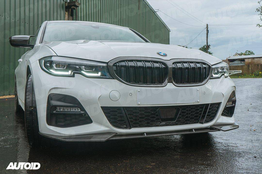 BMW 3 Series M Sport G20 G21 Pre-LCI Carbon Fibre Competition Front Splitter by FORM (2018-2022) | Forge Automotive