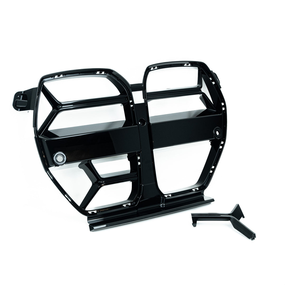 BMW G80 G81 M3 & G82 G83 M4 Gloss Black E-CSL Style Front Kidney Grilles with ACC by FORM | Forge Automotive