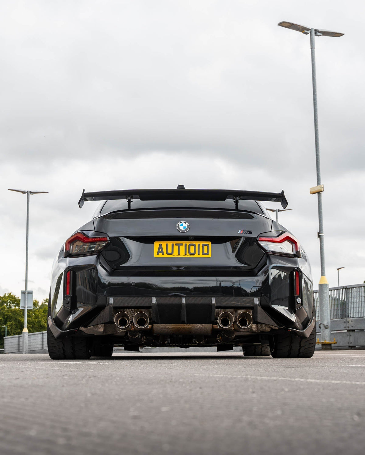 BMW G87 M2 TR87 Pre-preg Carbon Fibre Rear Bumper Winglets by TREVORA (2023+)