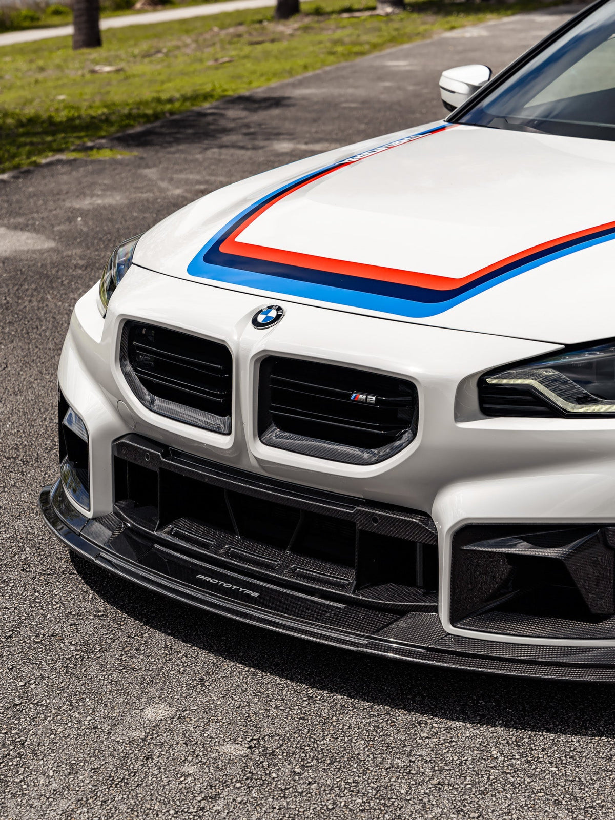 BMW G87 M2 TR87 Track Pre-Preg Carbon Fibre Front Splitter by TREVORA (2023+)