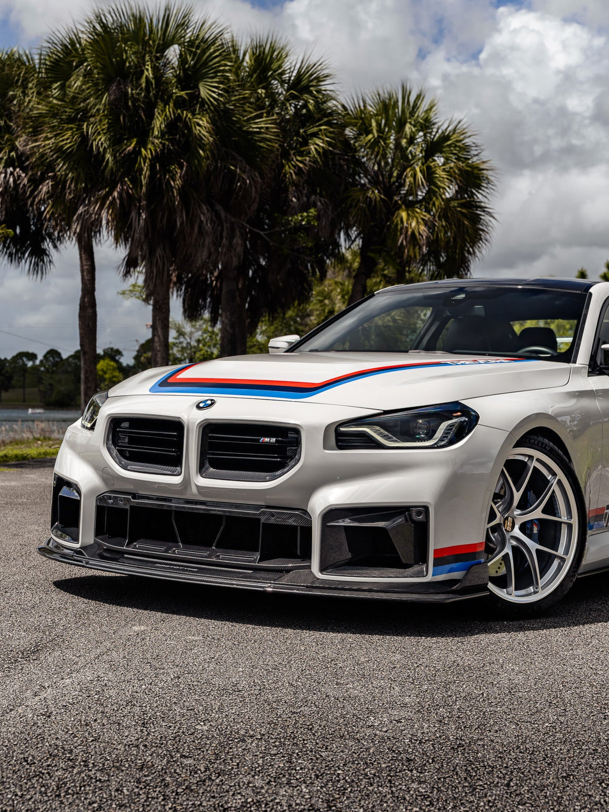 BMW G87 M2 TR87 Track Pre-Preg Carbon Fibre Front Splitter by TREVORA (2023+)