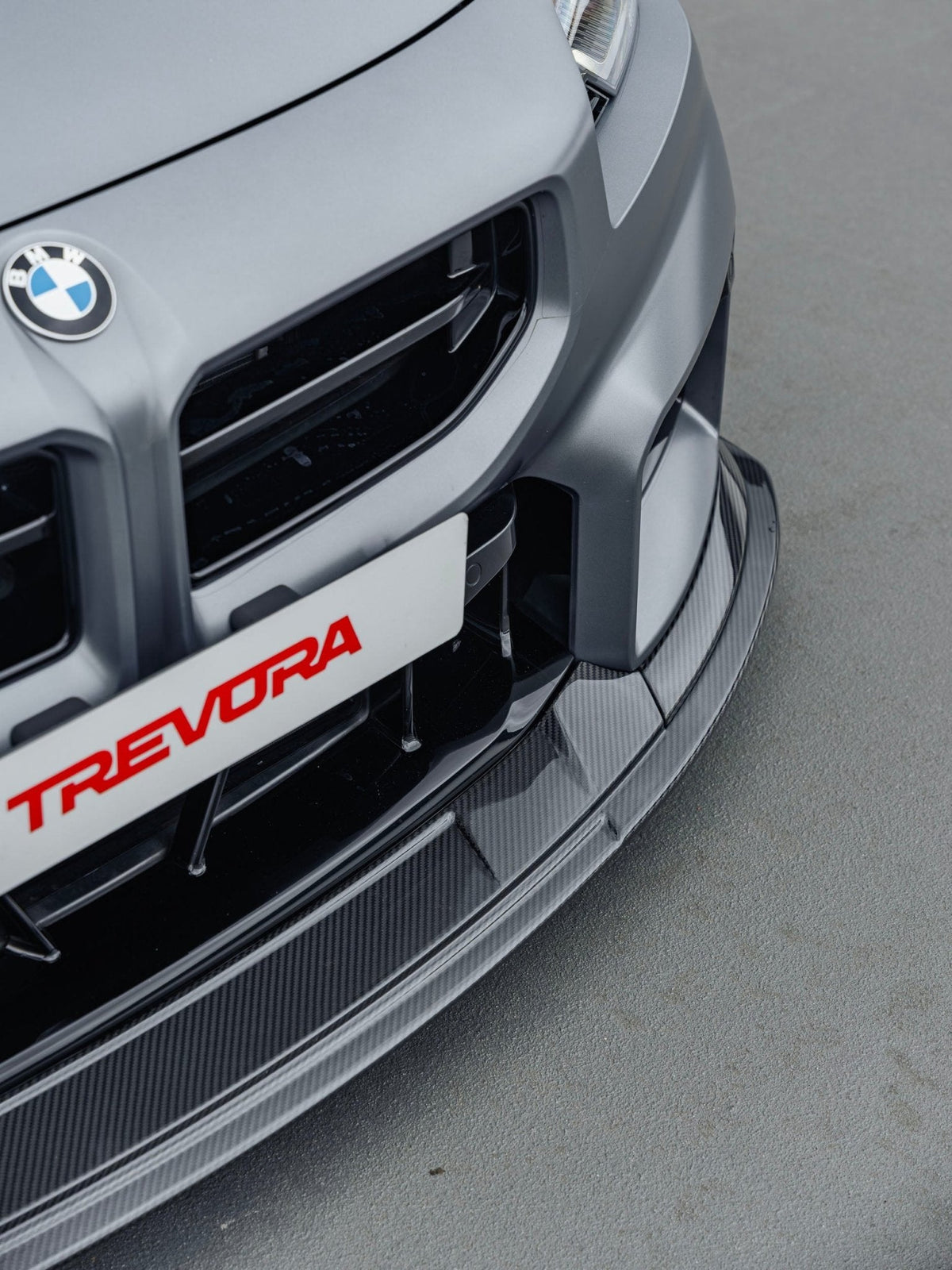 BMW G87 M2 TR87 Track Pre-Preg Carbon Fibre Front Splitter by TREVORA (2023+)