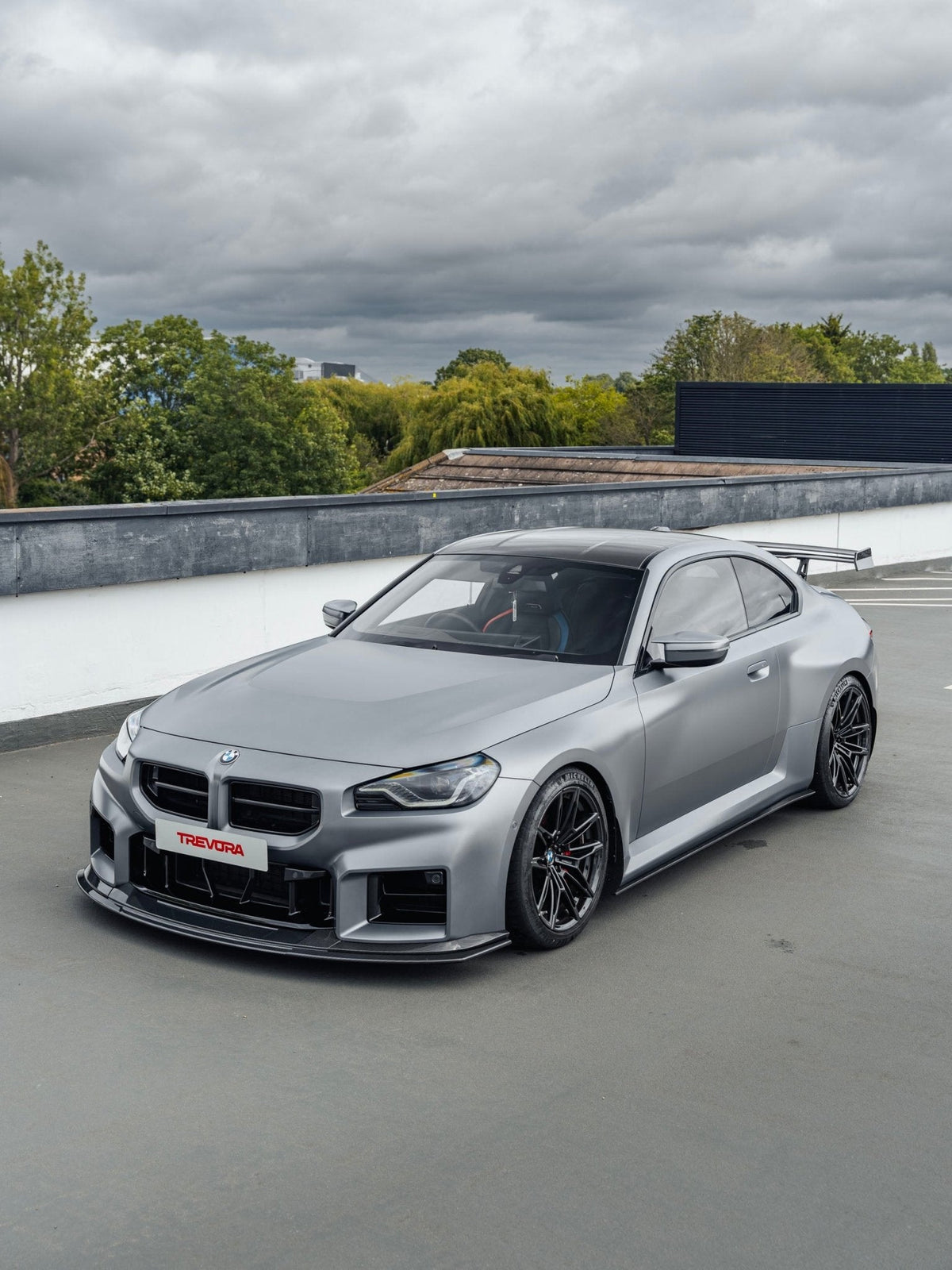 BMW G87 M2 TR87 Track Pre-Preg Carbon Fibre Front Splitter by TREVORA (2023+)