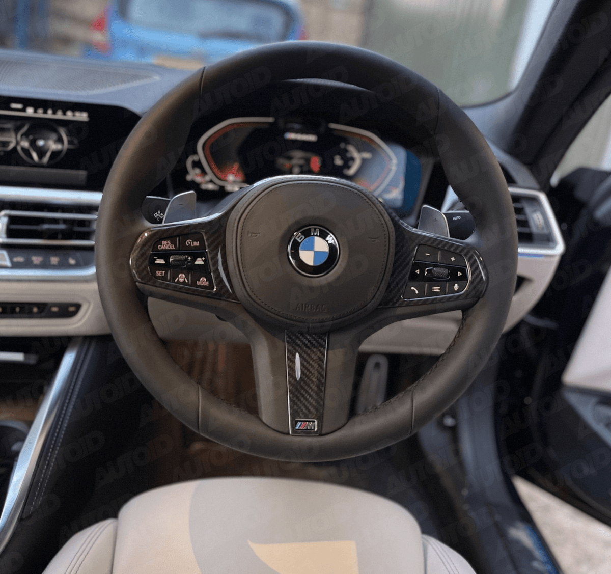 BMW M Sport Pre-Preg Carbon Fibre Steering Wheel Trim by FORM (2018-2024) | Forge Automotive