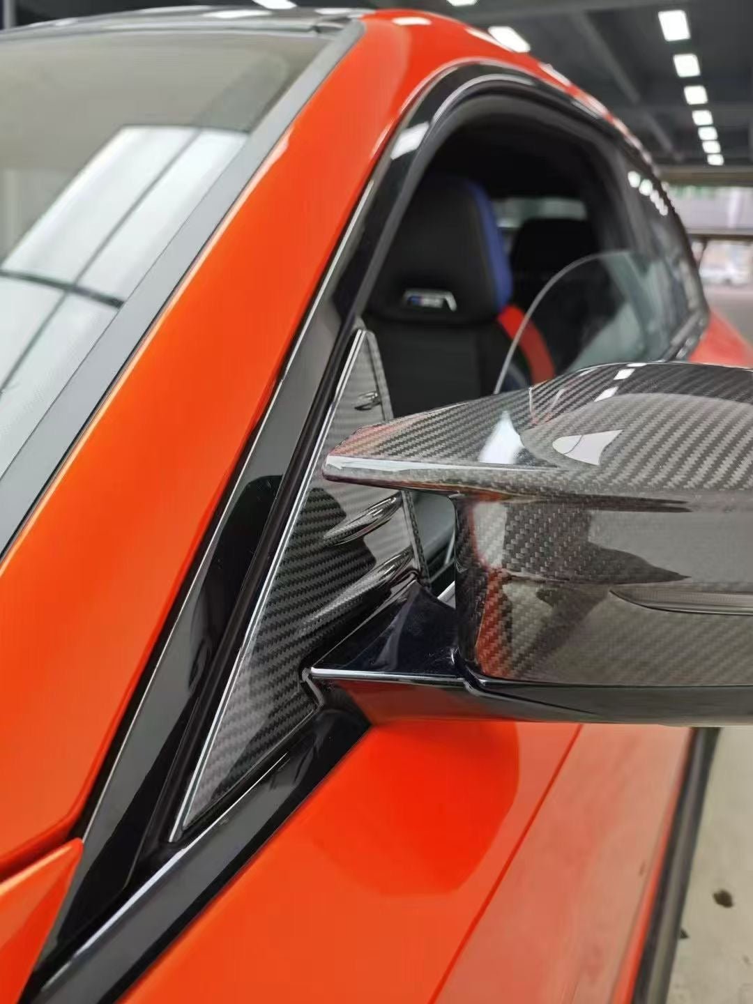 BMW M2 G87, M3 G80 & M4 G82 Pre-Preg Carbon Fibre Wing Mirror Trim Pieces by FORM | Forge Automotive