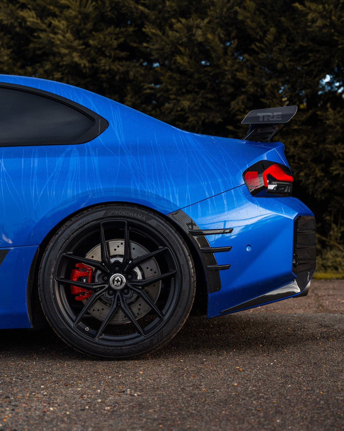 BMW M2 G87 Pre-Preg Carbon Fibre Rear Fender Trim Spats by FORM | Forge Automotive