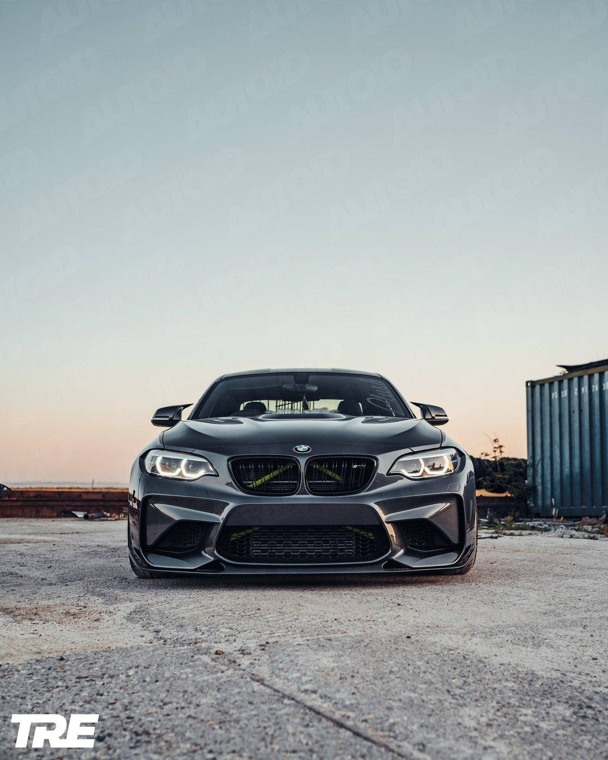 BMW M2 OG F87 Pre-Preg ID-01 Carbon Fibre Front Splitter by TREVORA (2015-2018)