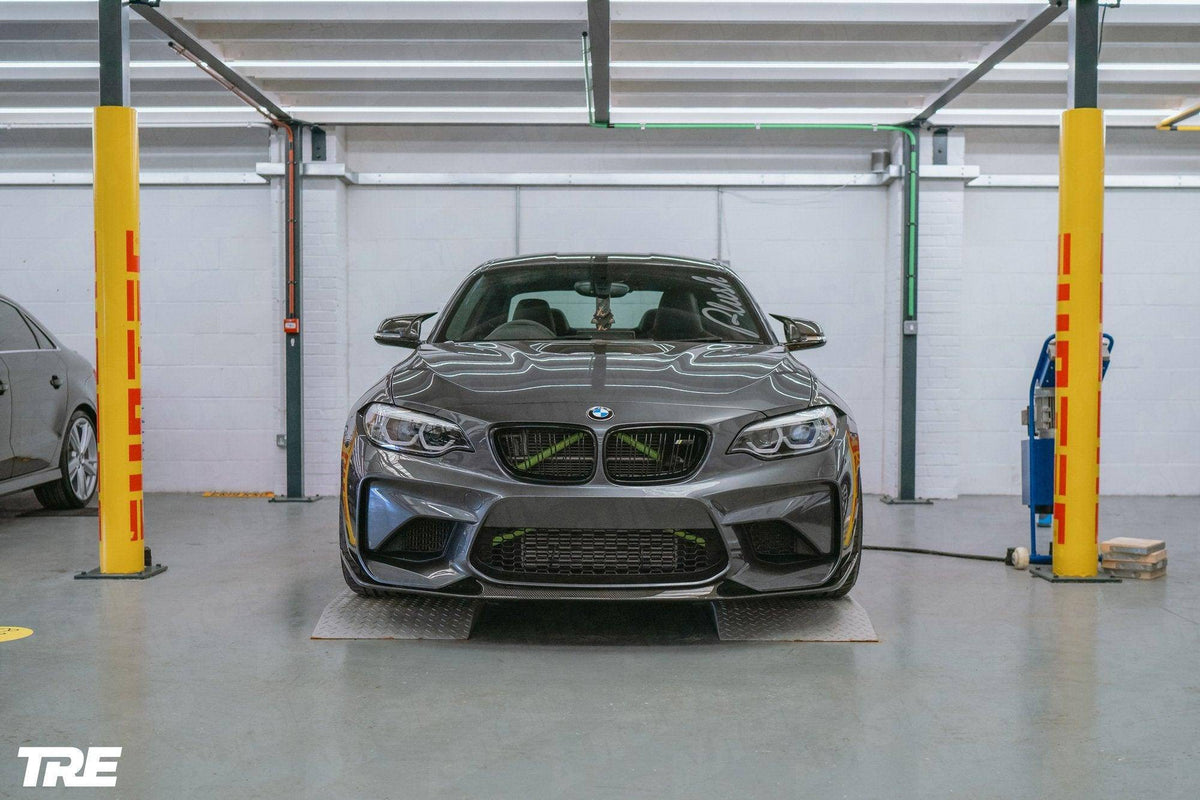 BMW M2 F87 Pre-Preg Carbon Fibre ID-01 Front Splitter by TREVORA (2015-2018) | Forge Automotive