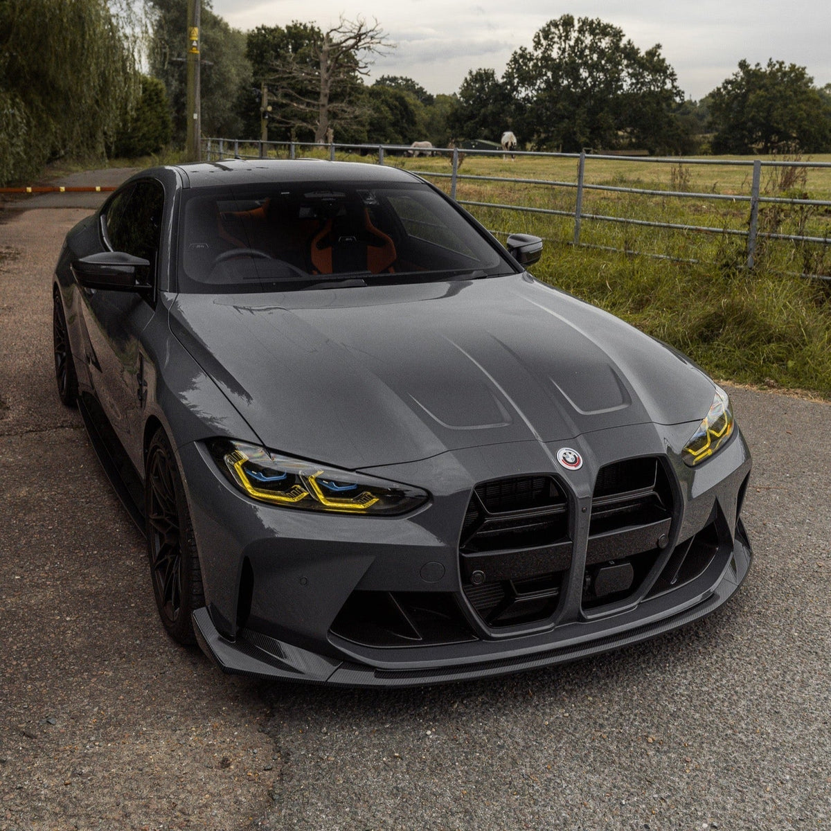 BMW M3 G80 G81 & M4 G82 G83 Pre-Preg Carbon Fibre T-CSL Front Splitter by FORM | Forge Automotive