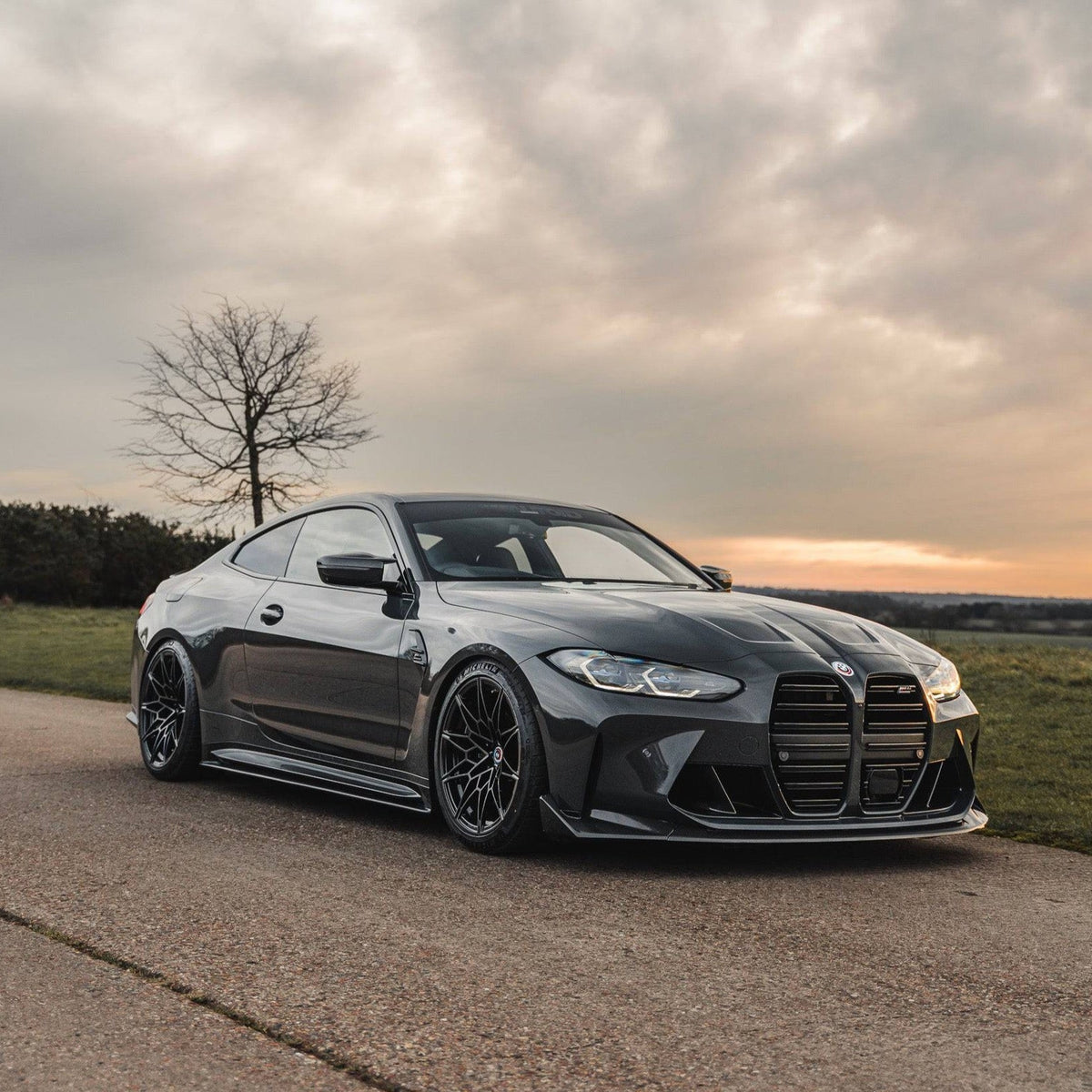 BMW M3 G80 G81 & M4 G82 G83 Pre-Preg Carbon Fibre T-CSL Front Splitter by FORM | Forge Automotive