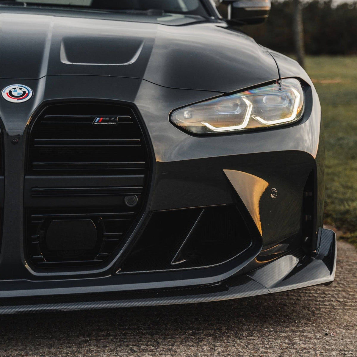 BMW M3 G80 G81 & M4 G82 G83 Pre-Preg Carbon Fibre T-CSL Front Splitter by FORM | Forge Automotive