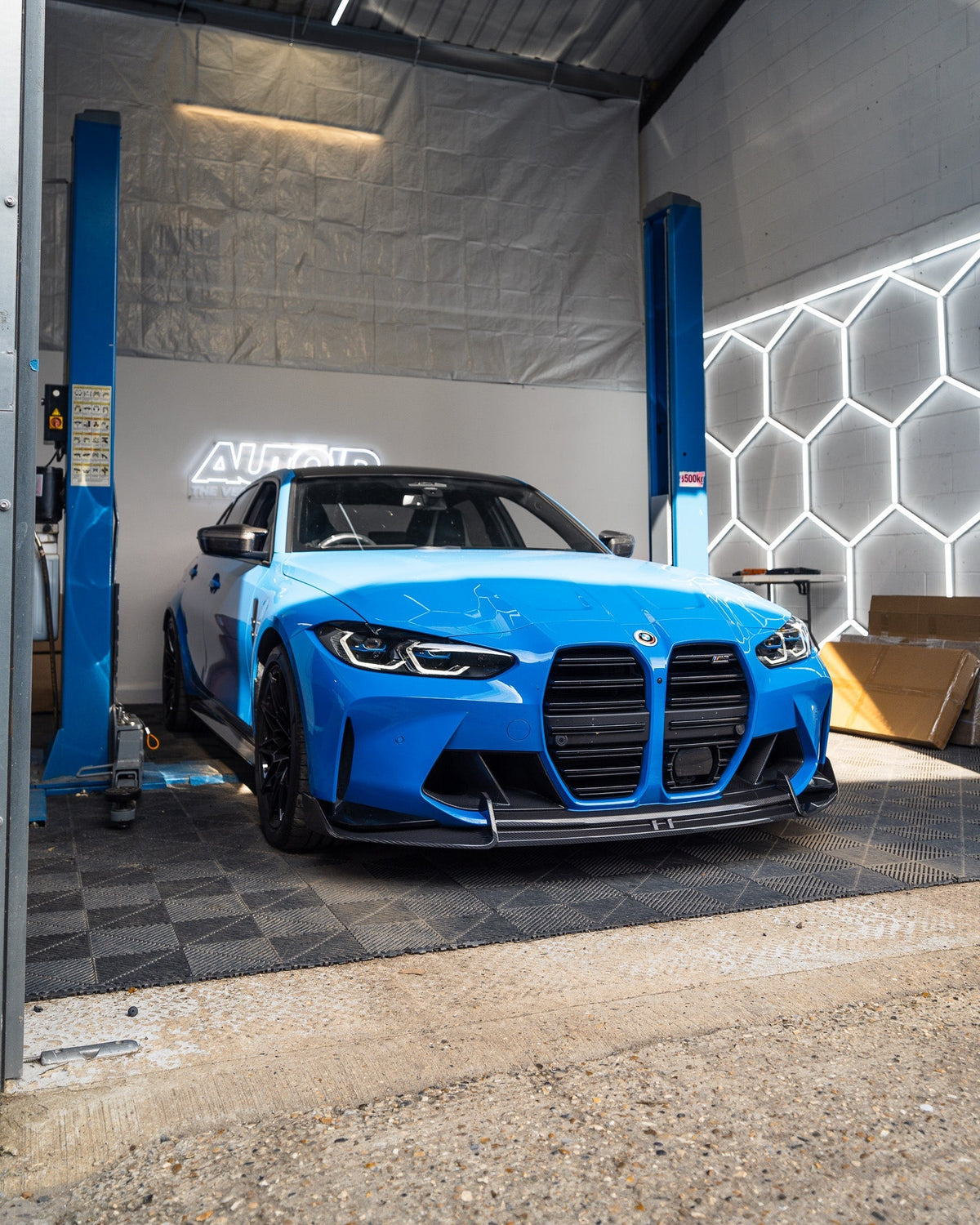 BMW M3 G80 G81 & M4 G82 G83 Dry Carbon Fibre Front Splitter by Adro (2021 on) | Forge Automotive