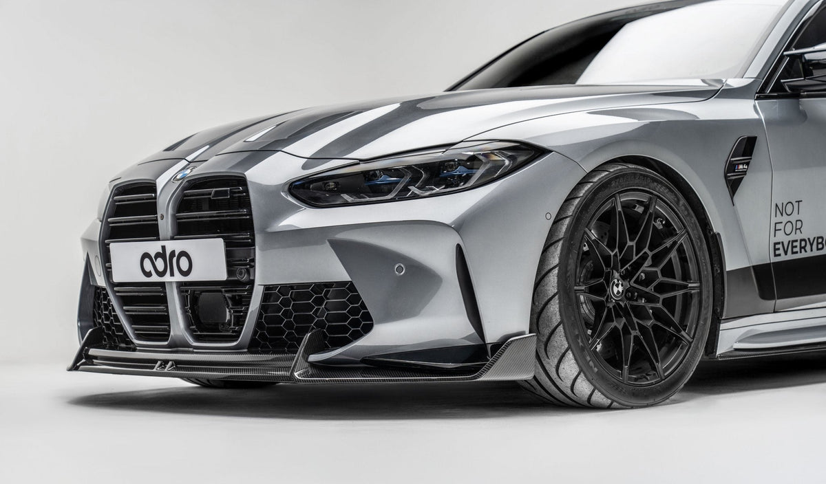 BMW M3 G80 G81 & M4 G82 G83 Dry Carbon Fibre Front Splitter by Adro (2021 on) | Forge Automotive