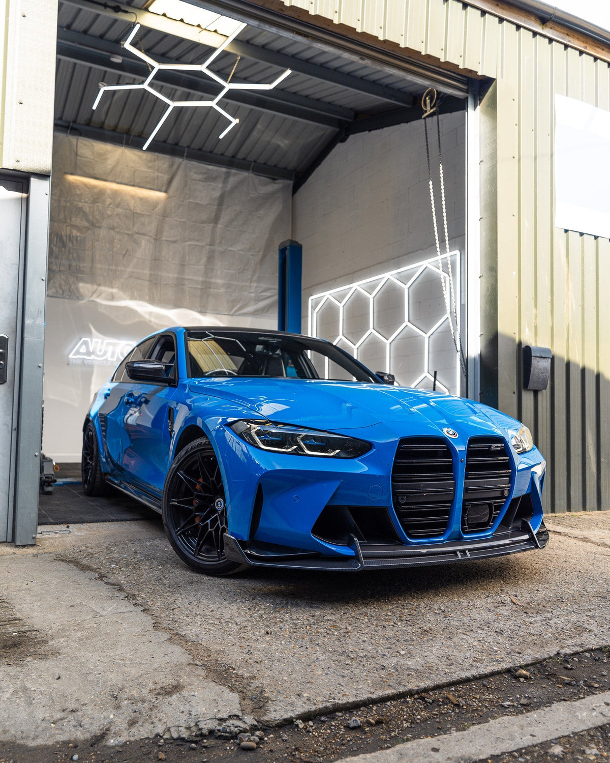 BMW M3 G80 G81 & M4 G82 G83 Dry Carbon Fibre Front Splitter by Adro (2021 on) | Forge Automotive