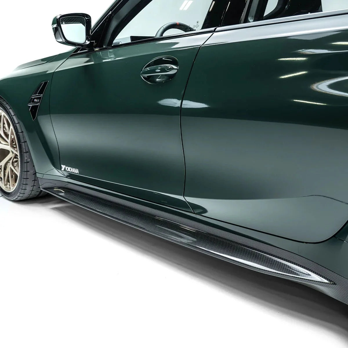 BMW M3 G80 G81 & M4 G82 G83 Pre-Preg Carbon Fibre Side Skirts V2 by Adro (2021 on) | Forge Automotive