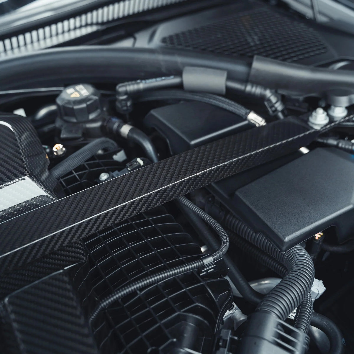 BMW M3 G80, M4 G82 & M2 G87 Pre-Preg Carbon Fibre Strut Brace by FORM | Forge Automotive