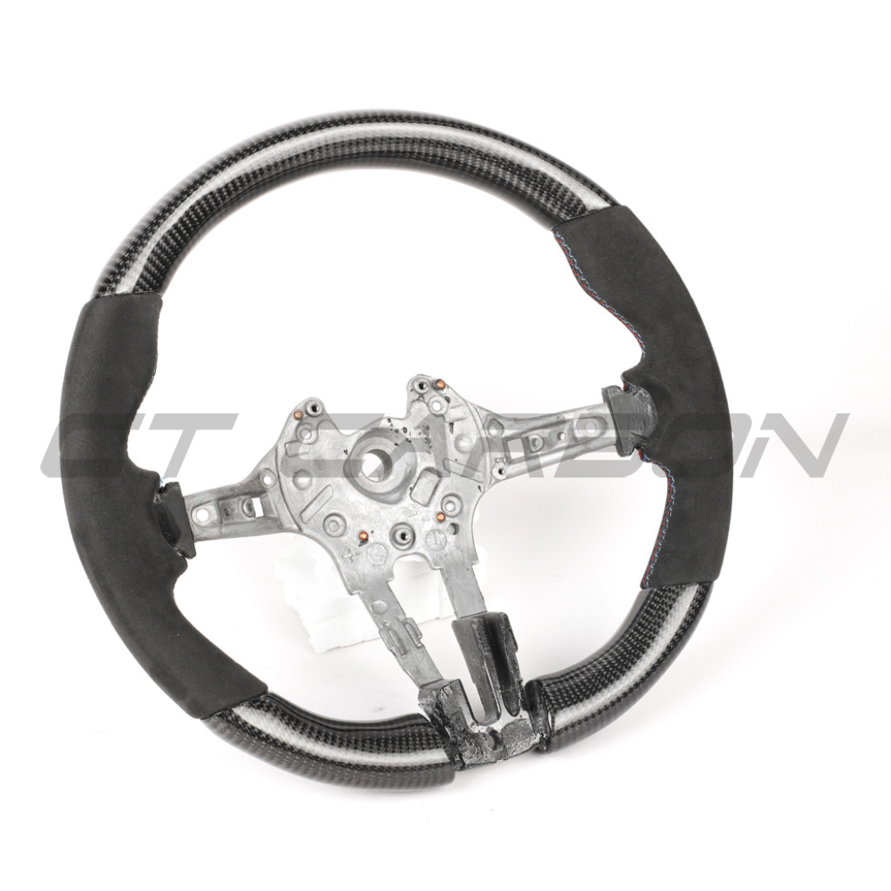 BMW Fxx Carbon Fibre & Alcantara Round Custom Steering Wheel - view 8