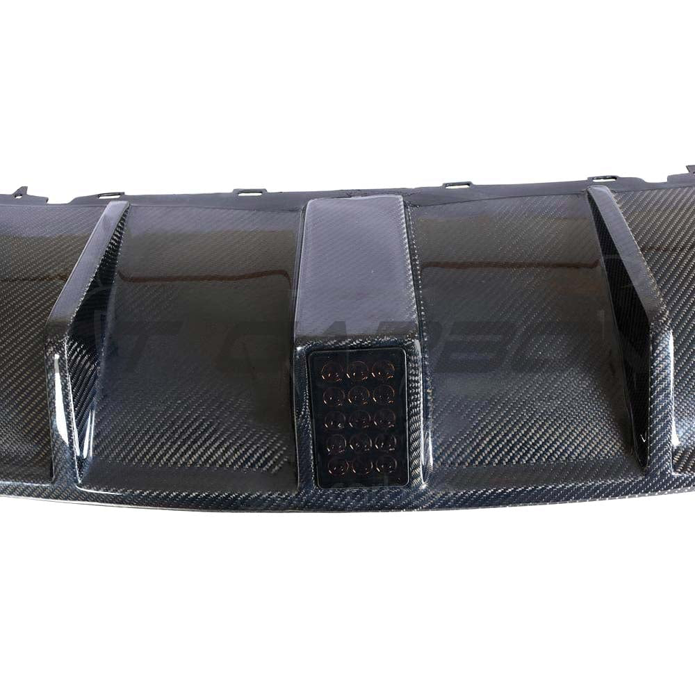 Audi RS3 8V Saloon Rear Carbon Diffuser With Dtm Light - view 17