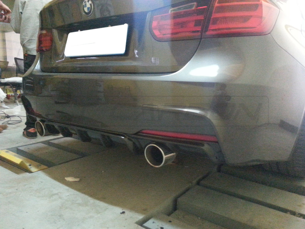 BMW F30/F31 3 Series 2011-2019 Carbon Fibre Diffuser - V2 - view 2