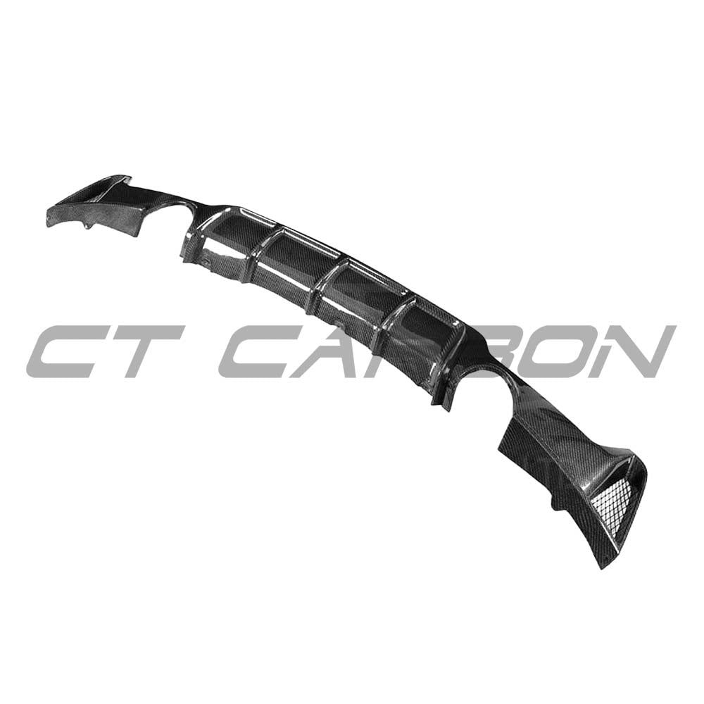 BMW F32, F33 & F36 4 Series 2013-2017 Carbon Fibre Diffuser - Dual Exhaust - V1 - view 4