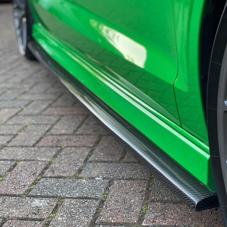 Audi A3/S3/RS3 8V Saloon Carbon Fibre Side Skirts - V1 - view 2