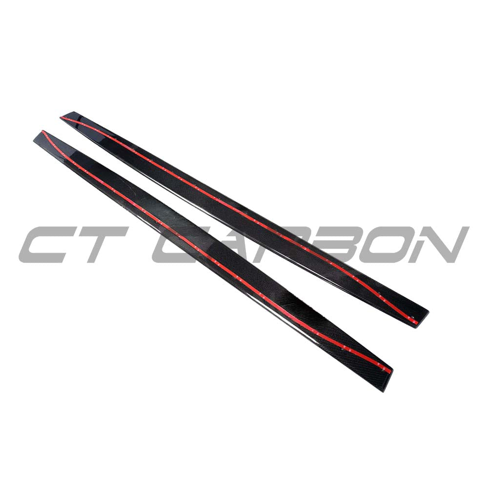 BMW M3/M4 F80/F82/F83 2014-2020 Carbon Fibre Side Skirts - V1 - view 8