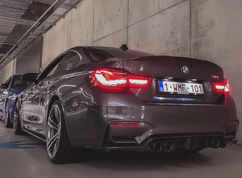 BMW M3/M4 (F80 F82 F83) Carbon Fibre Diffuser With Dtm Light - V5 - view 3