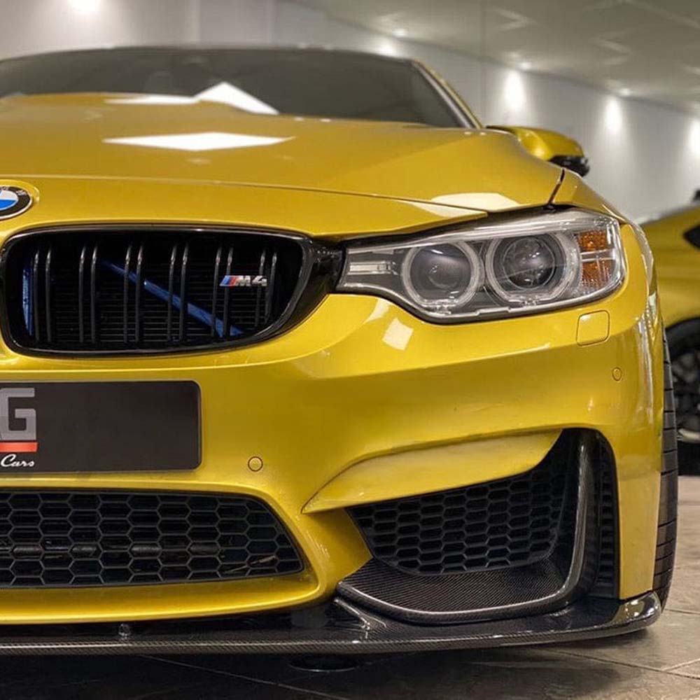 BMW M3/M4 (F80 F82 F83) 2014-2020 Carbon Fibre Splitter - V3 - view 2
